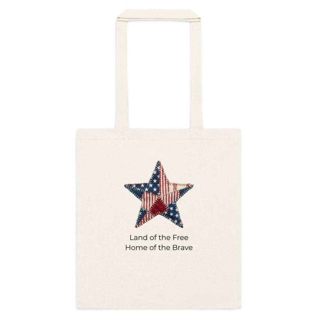 Quilted Star Americana Tote Bag